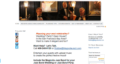 Desktop Screenshot of magnoliajazz.com