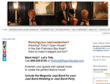 Tablet Screenshot of magnoliajazz.com